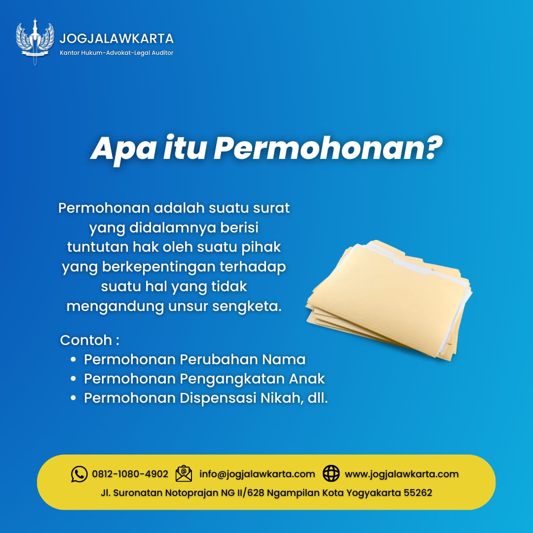 APA ITU PERMOHONAN?